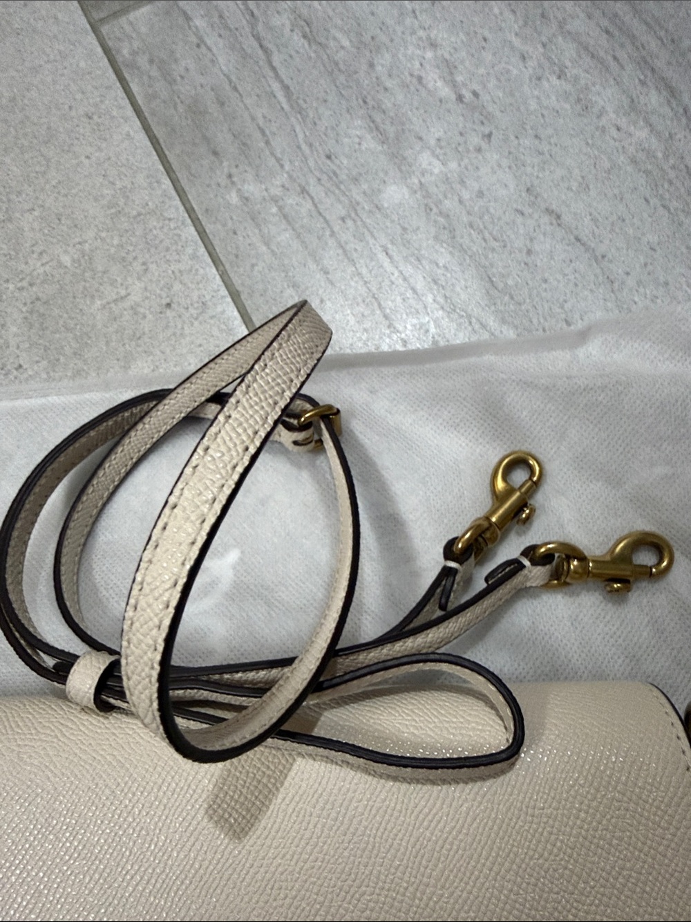 Coach chalk Crossbody Bag with Gold Hardware - Picture 3 of 9